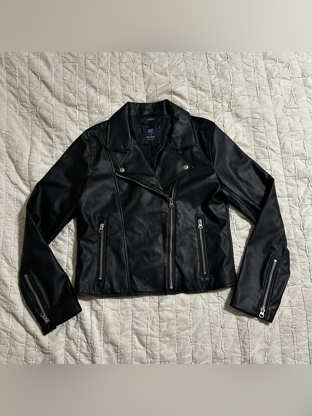 Gap Teen Girls Black Moto Jacket